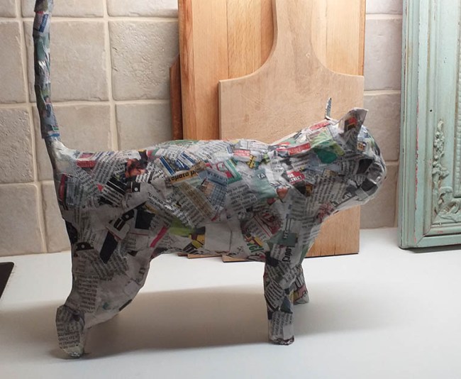 Newsprint to hold it together.